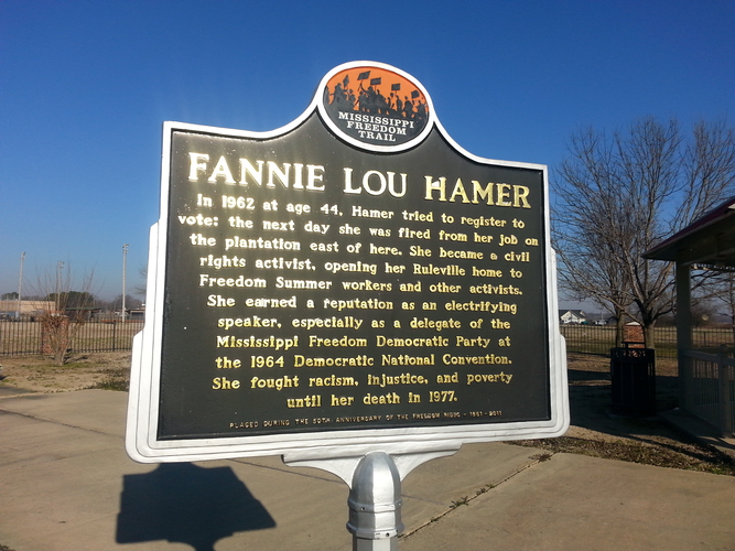 Fannie Lou Hamer historical marker